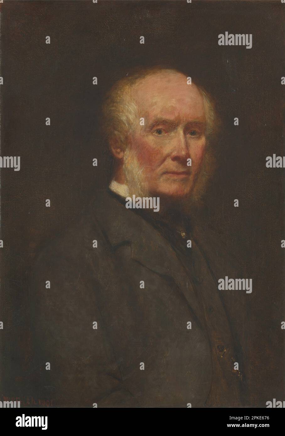 Self-Portrait at the Age of 83 1901 by William Powell Frith Stock Photo