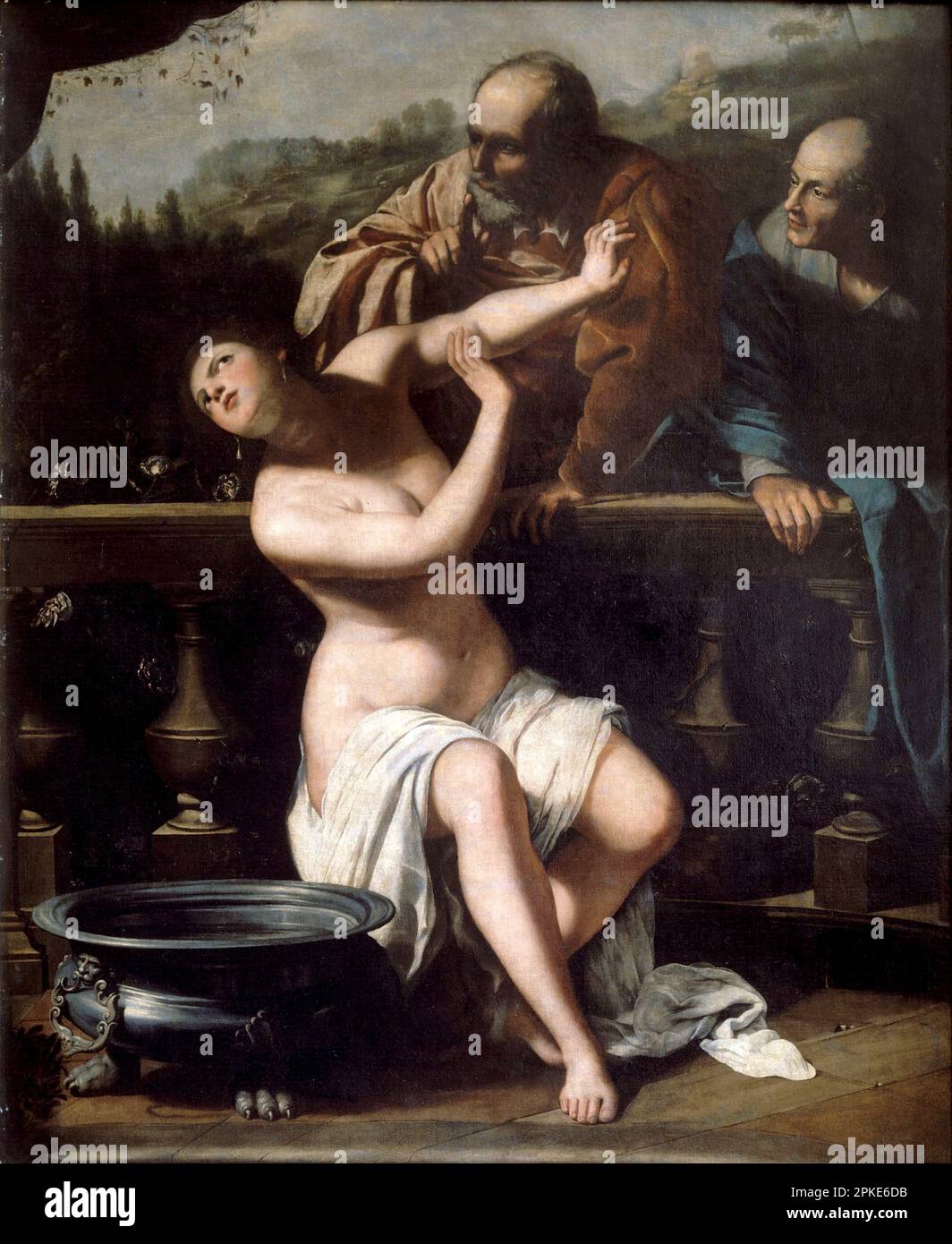 Susanna and the Elders 1649 by Artemisia Gentileschi Stock Photo