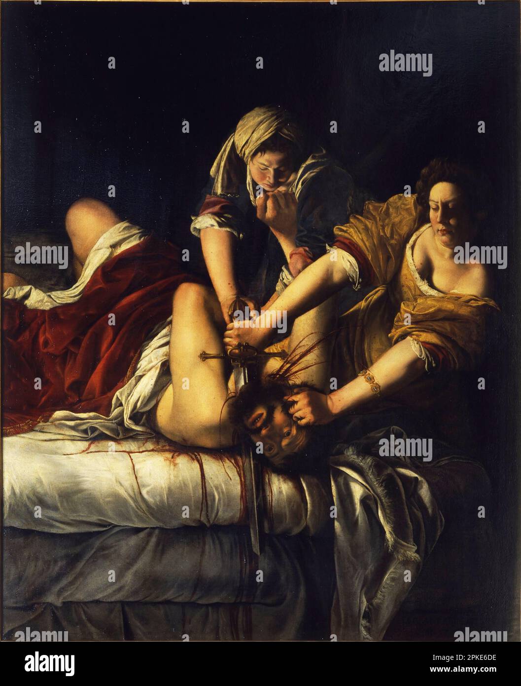 Judith Beheading Holofernes from 1614 until 1620 by Artemisia Gentileschi Stock Photo