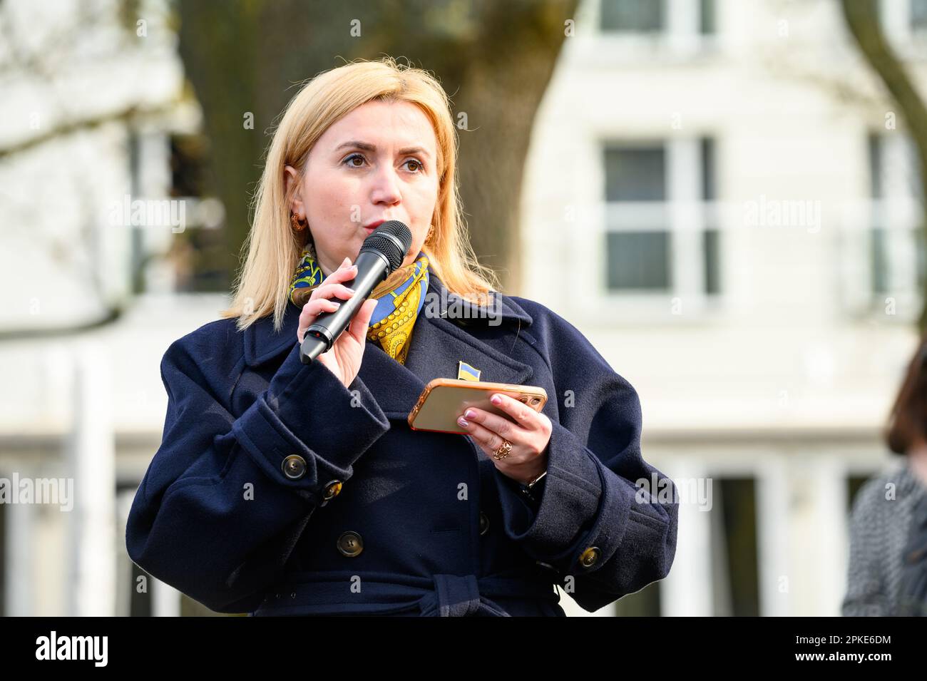 07 April 2023, SchleswigHolstein, Lübeck Iryna Tybinka, Ukrainian