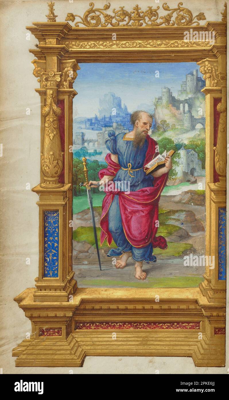Getty Epistles about 1520 - 1530 by Master of the Getty Epistles Stock Photo