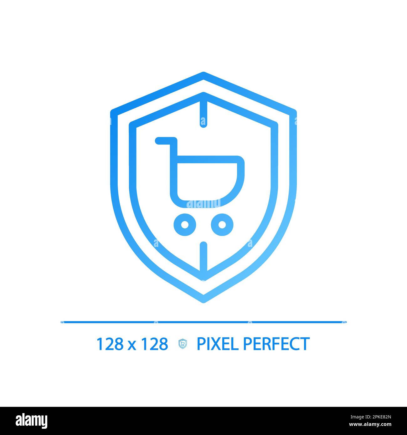 Consumer law pixel perfect gradient linear vector icon Stock Vector