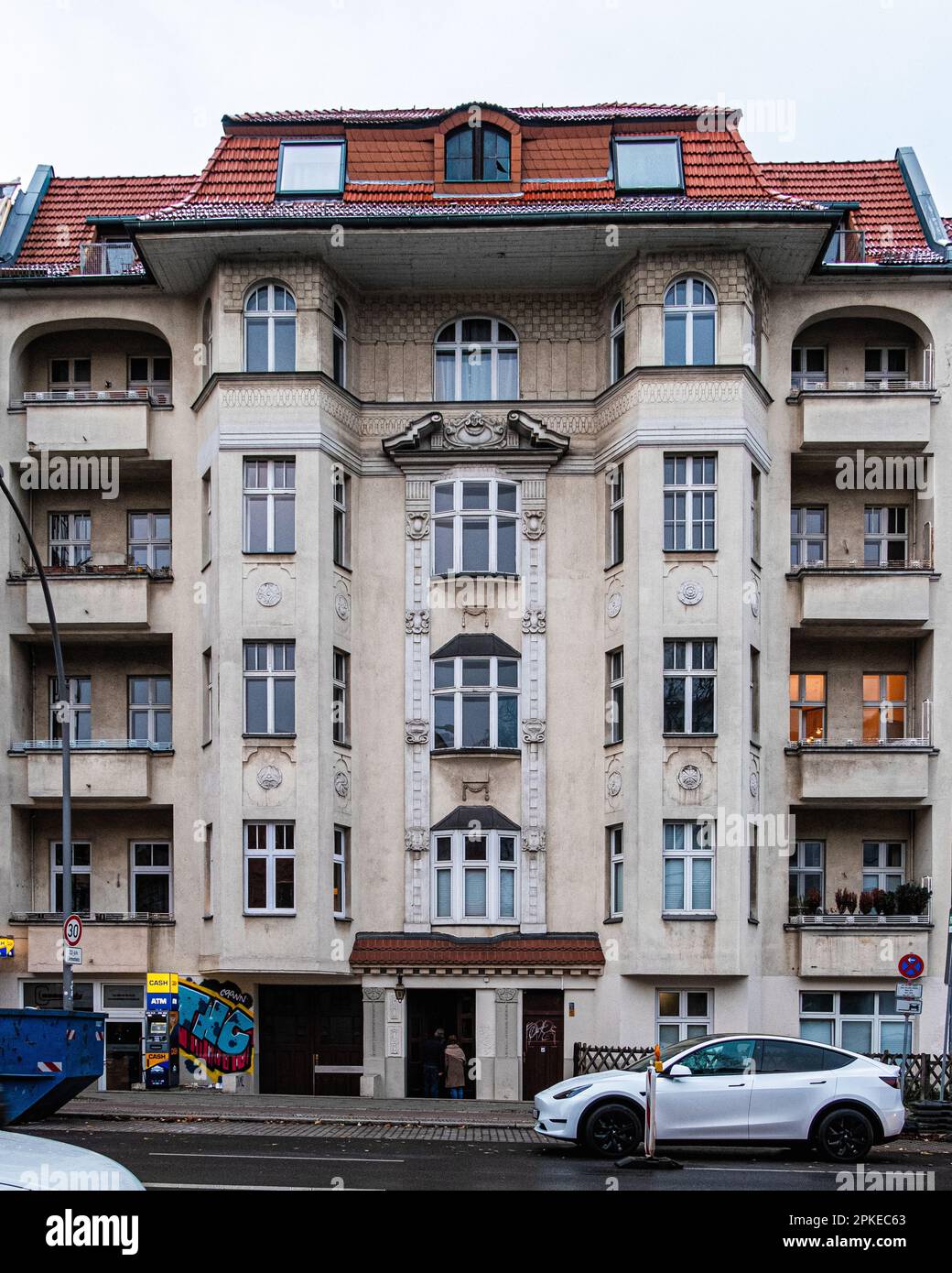 Historic Old Apartment building, Schmiljanstraße 6, Friedenau,Tempelhof-Schöneberg ,Berlin Stock Photo