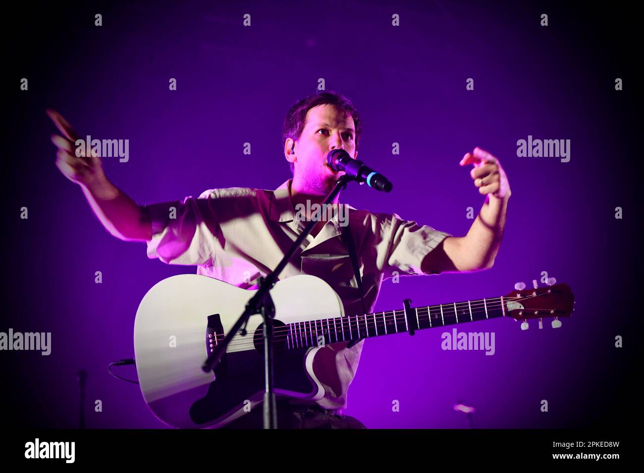 Milan, Italy. 06th Apr, 2023. Eugenio in Via di Gioia during Eugenio In Via Di Gioia - 10 Anni Tour 2023, Italian singer Music Concert in Milan, Italy, April 06 2023 Credit: Independent Photo Agency/Alamy Live News Stock Photo