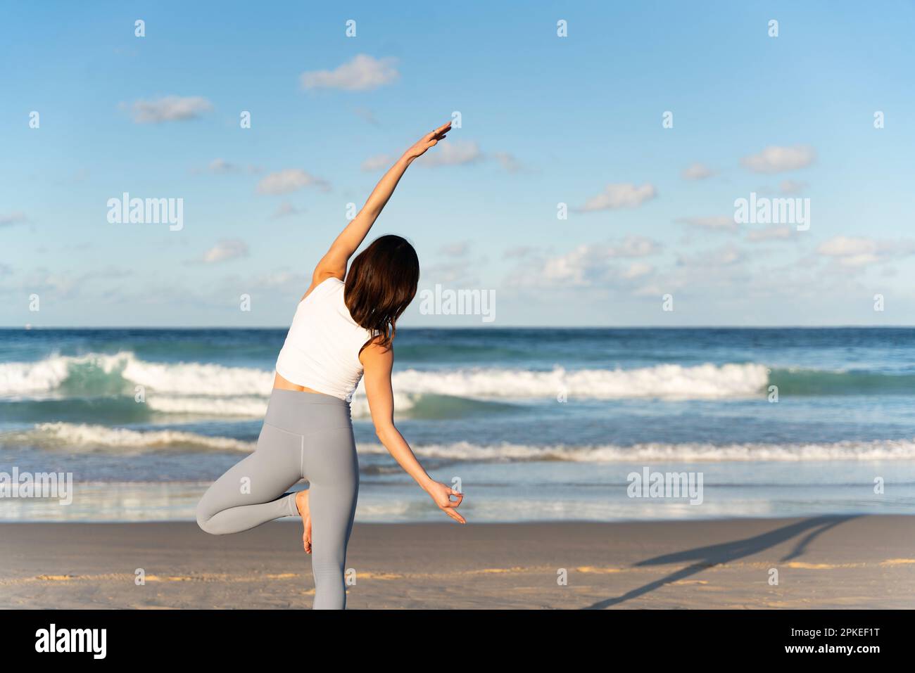 Young asian woman doing back hi-res stock photography and images - Alamy