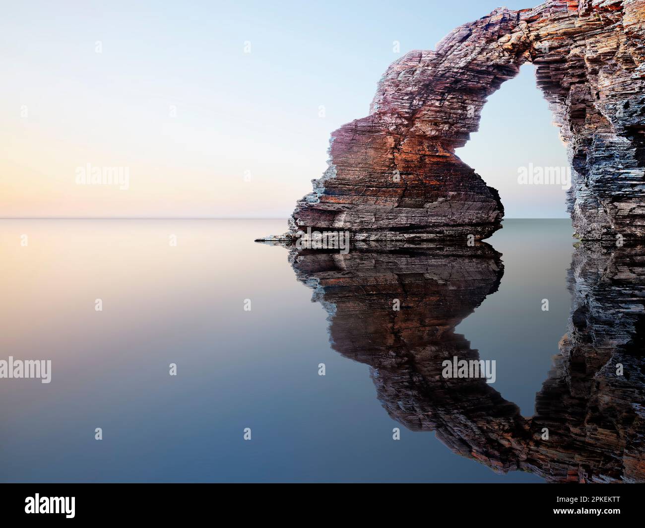 Cathedrals Beach, Ribadeo, Galicia, Spain Stock Photo