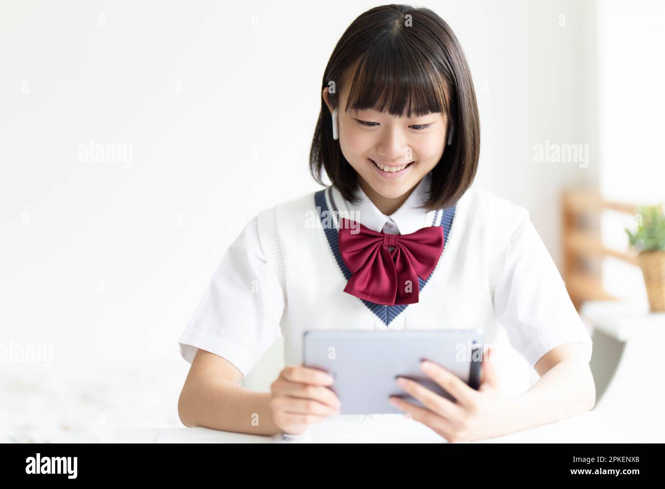 High school students studying at home Stock Photo - Alamy