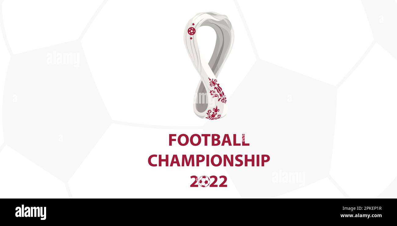 Qatar football championship soccer 2022 Stock Vector