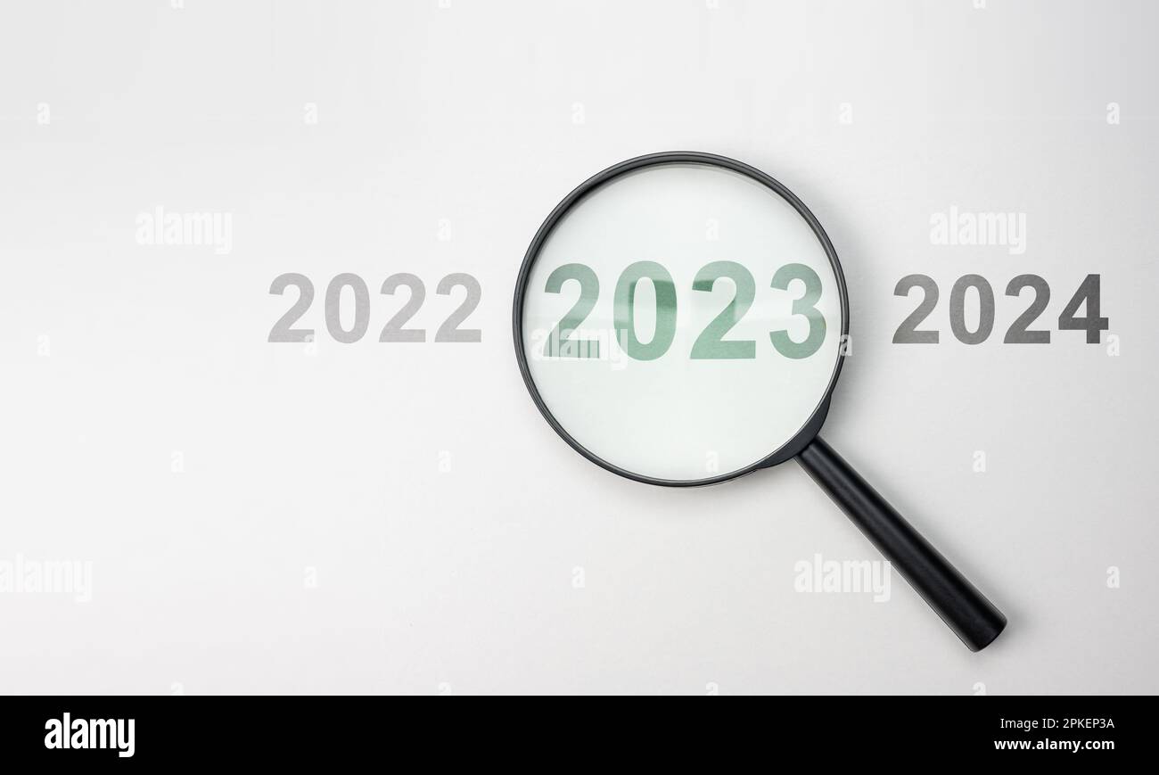 2024 Inside Of Magnifier Glass On White Background For Focus Current   2024 Inside Of Magnifier Glass On White Background For Focus Current Situation Positive Thinking Mindset Concept 2024 Present In Focus 2023 2024 20 2PKEP3A 