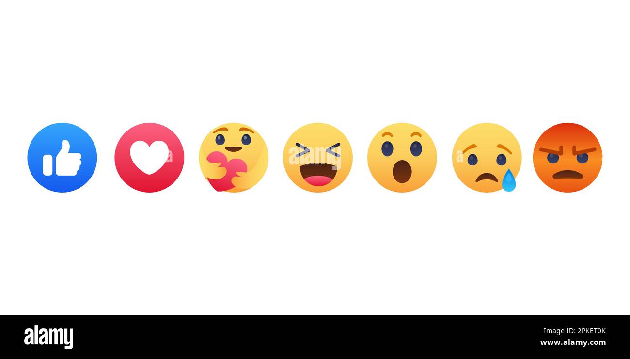 Facebook emoji Cut Out Stock Images & Pictures - Alamy