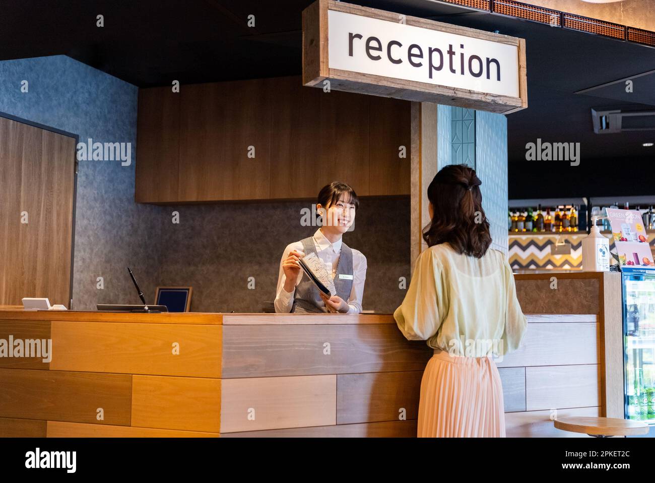 Hotel checkin counter Stock Photo Alamy