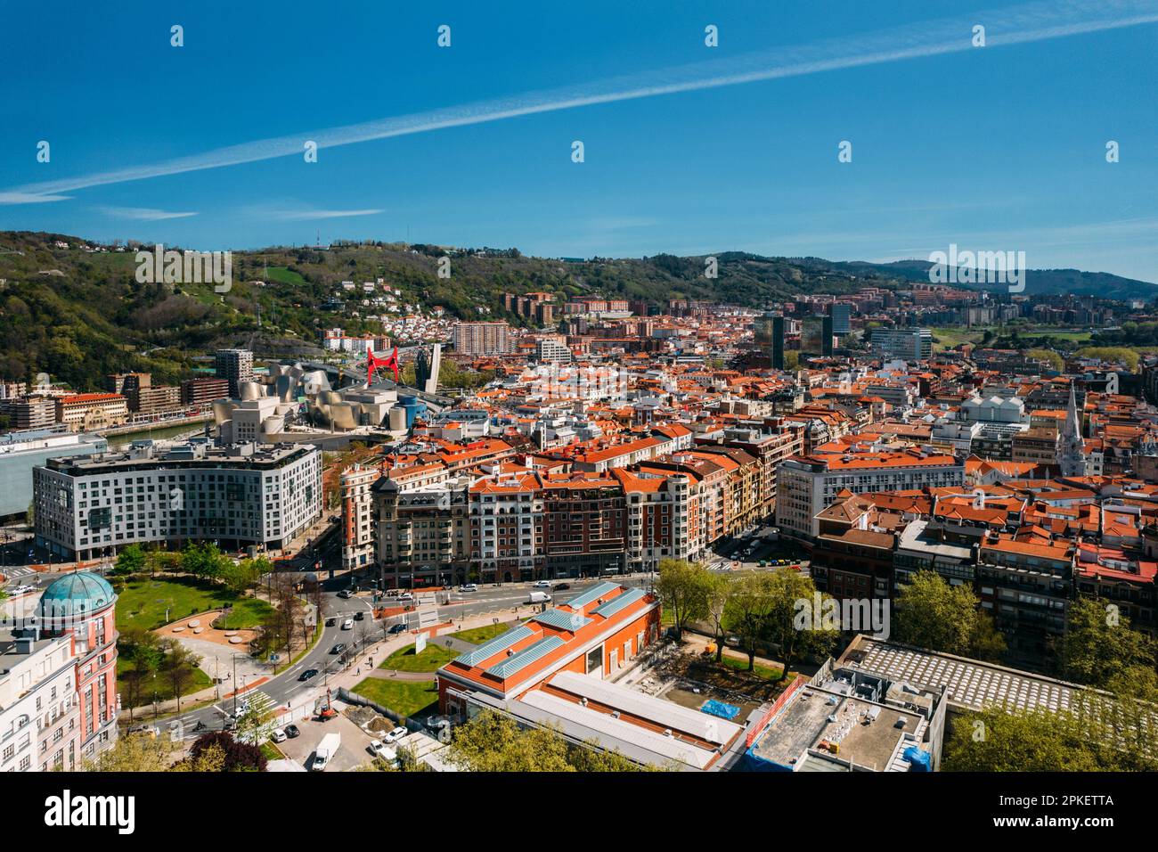 Bilbao Spain April 5 2023 Aerial View Of Bilbao The Largest City