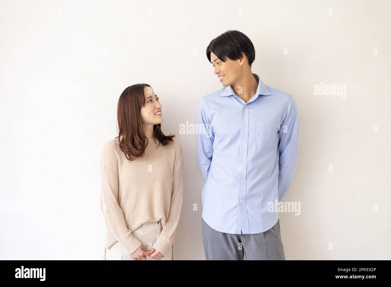 Portrait of Man and Woman Stock Photo - Alamy