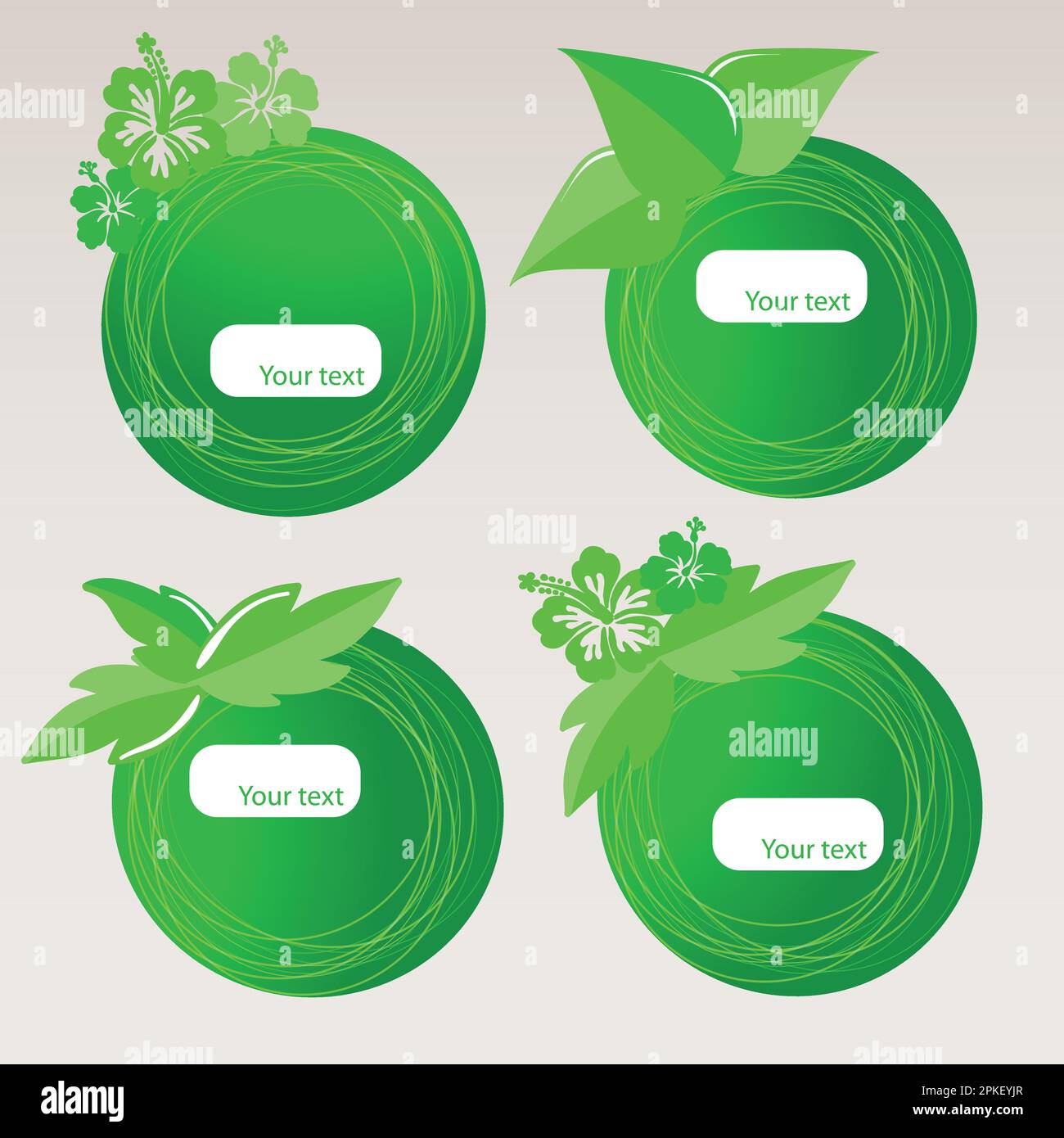 Set of Eco Speech Bubbles Stock Vector Image & Art - Alamy