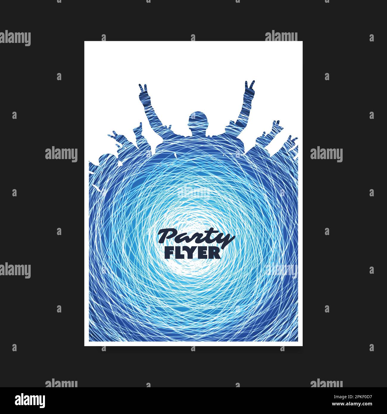 Colorful Party Poster, Placard, Flyer or Cover Design Template with