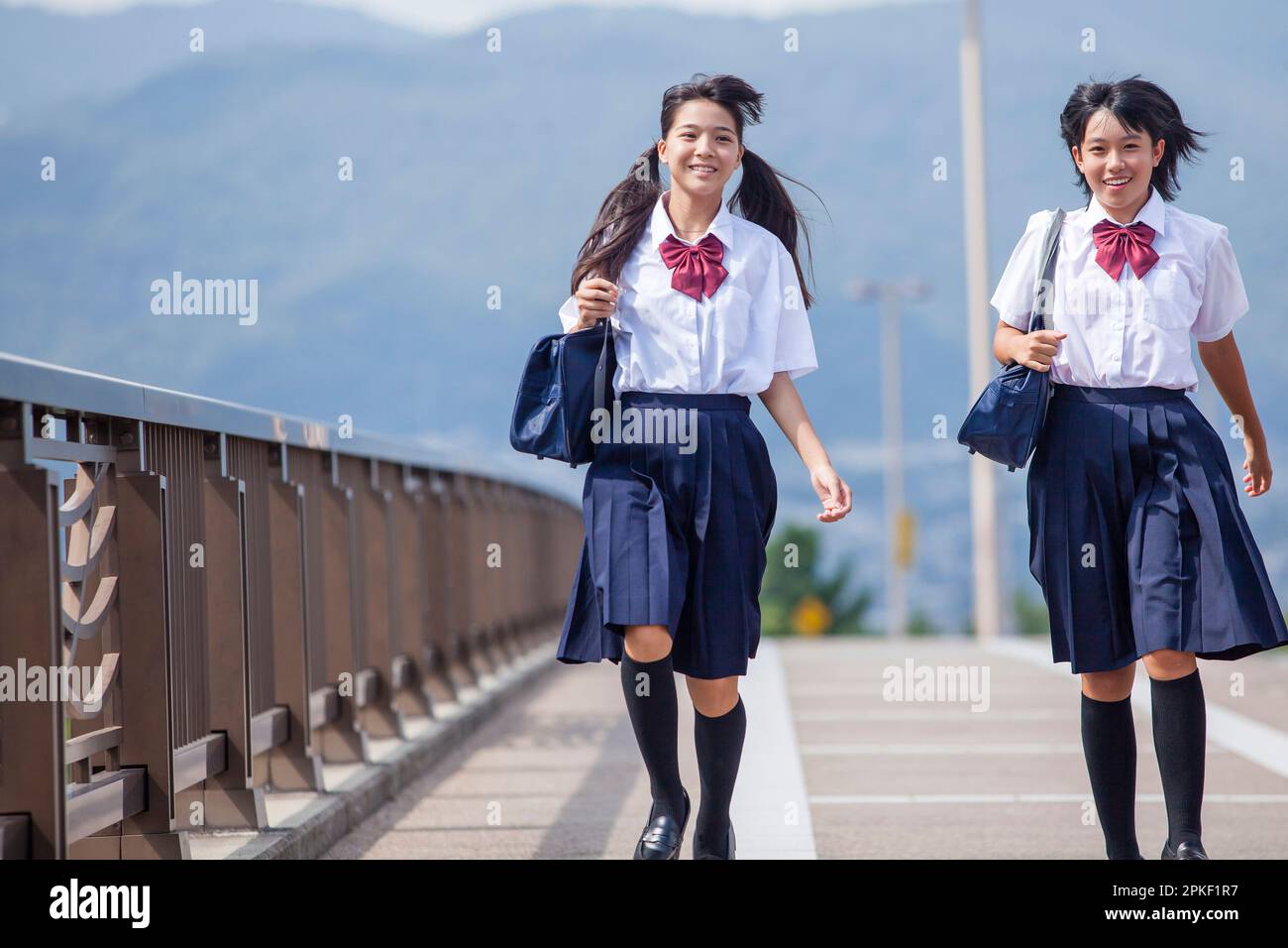 Junior high school students walking in a line Stock Photo - Alamy