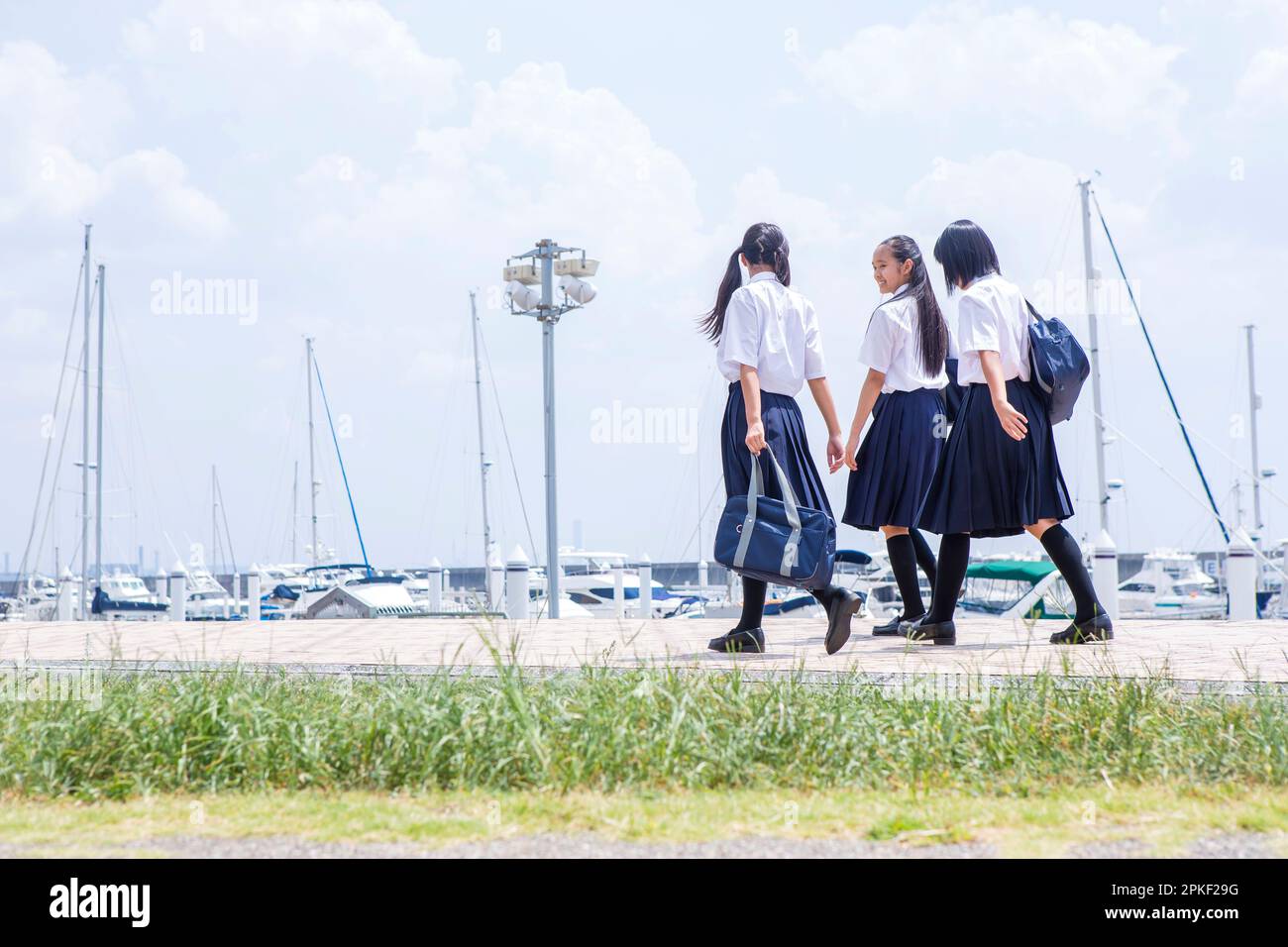 Junior high school students walking in a line Stock Photo - Alamy