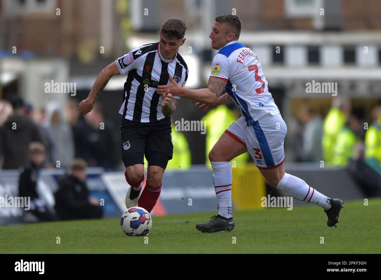 Hartlepool United's David Ferguson during the Vanarama National League  match between Altrincham and Hartlepool United at Moss Lane, Altrincham on  Tuesday 19th September 2023. (Photo: Scott Llewellyn