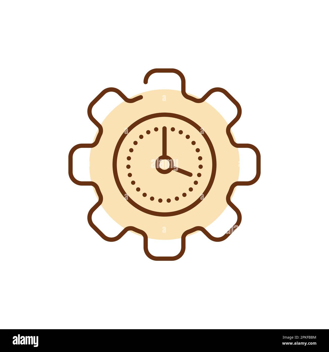 Waiting loading color line icon. Technical time. Download process. System update. Stock Vector