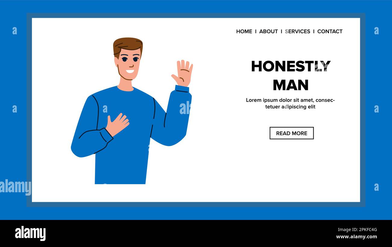honestly man vector Stock Vector Image & Art Alamy
