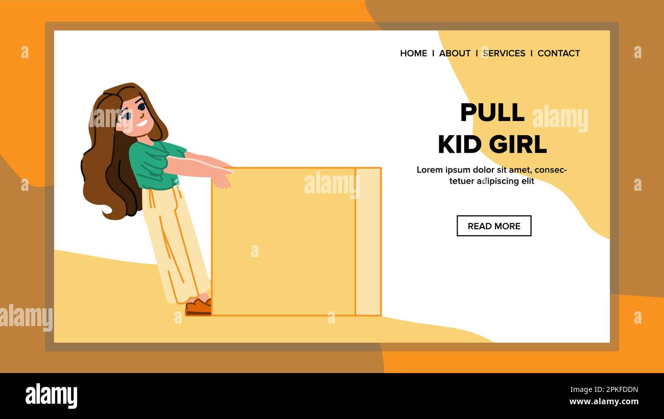 pull kid girl vector Stock Vector Image & Art Alamy