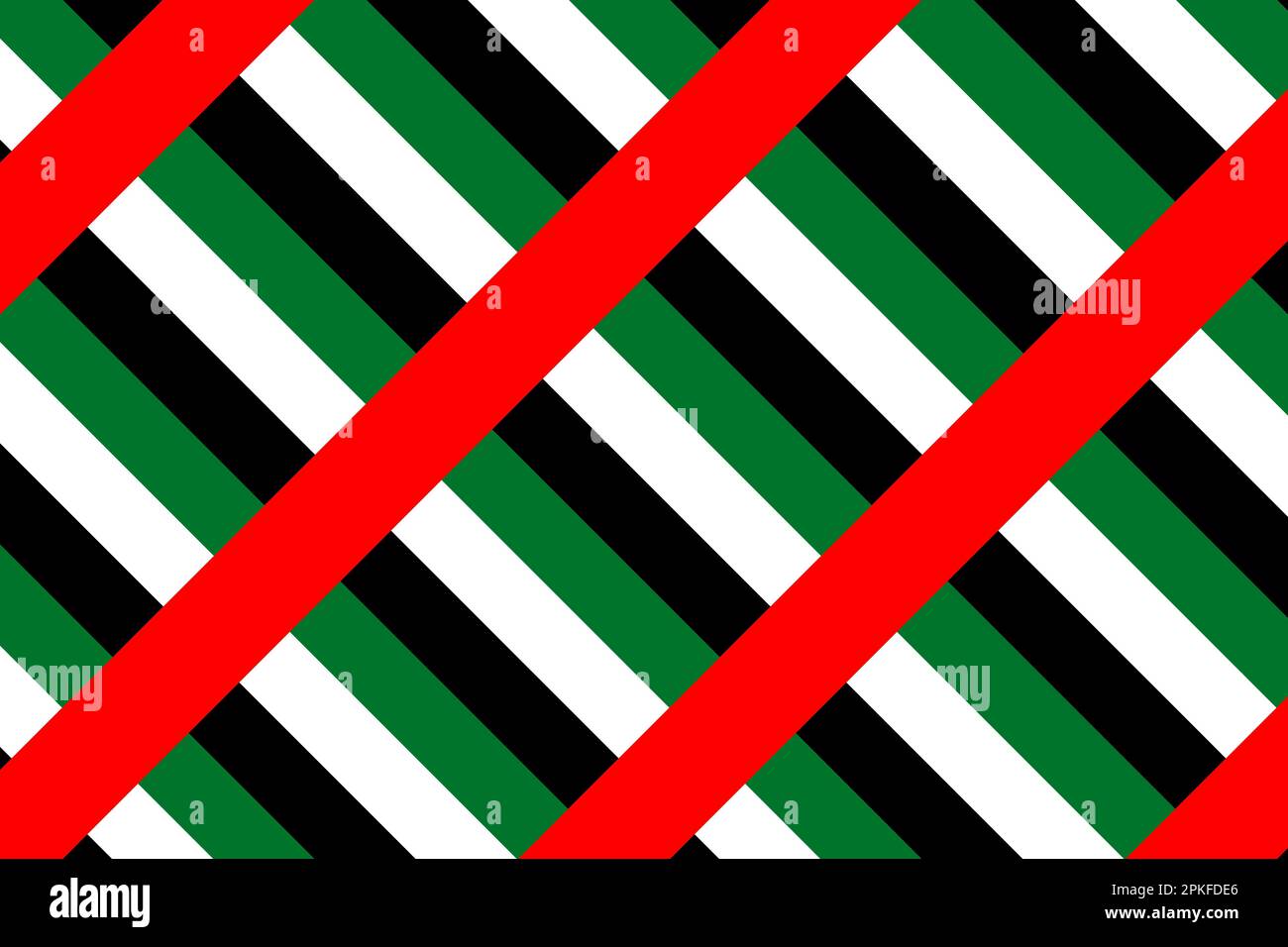 Geometric pattern in the colors of the national flag of United Arab ...