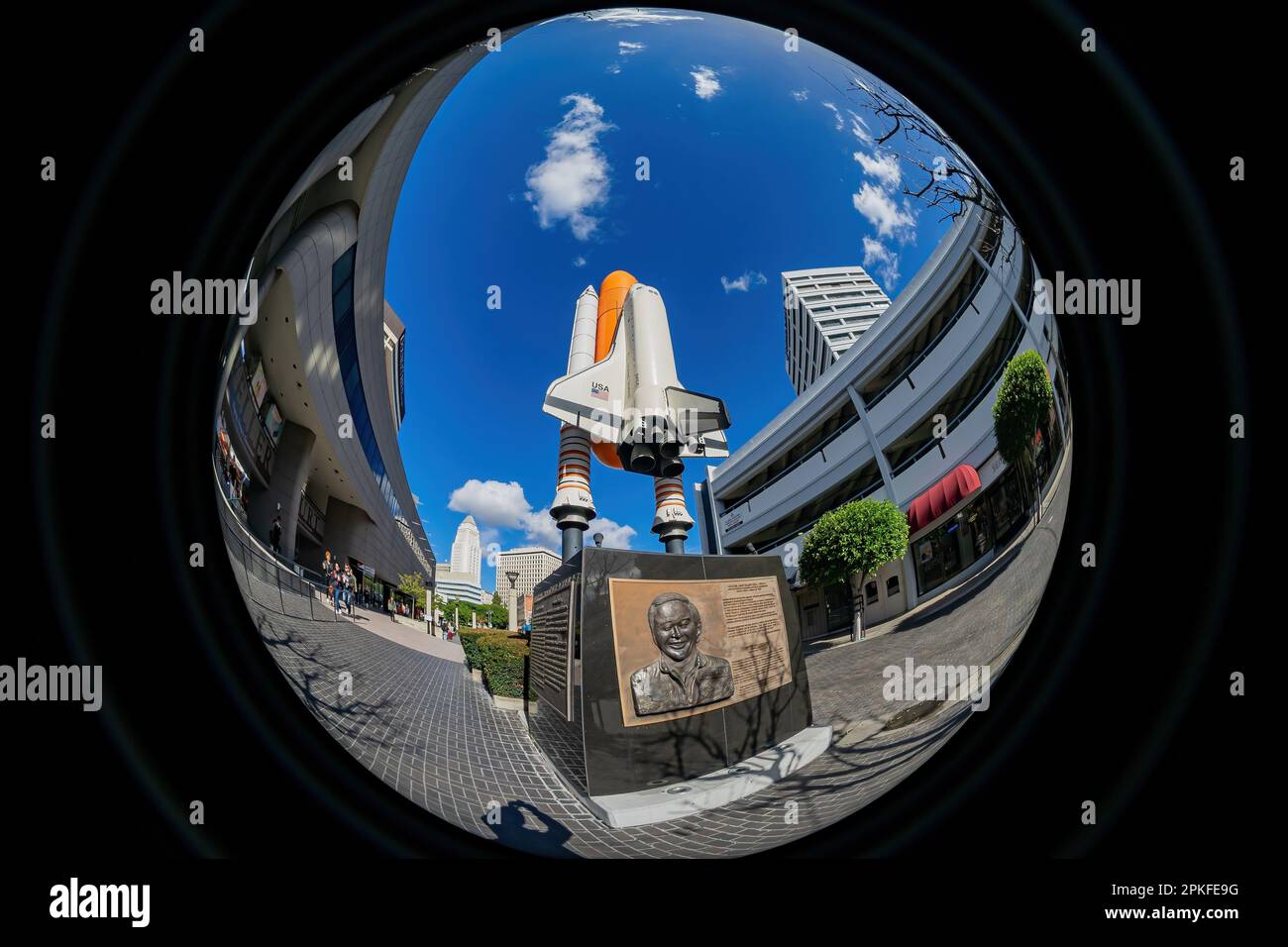 Los Angeles, JAN 22 2017 Sunny view of the Space Shuttle Challenger