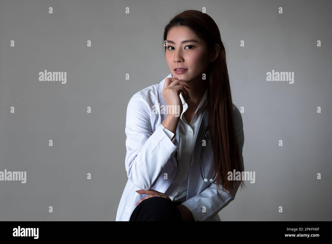 Portrait Of Female Doctor Stock Photo