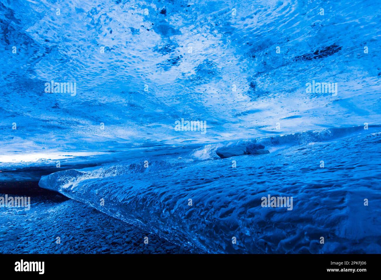 The Crystal, natural ice cave in the Breiðamerkurjökull