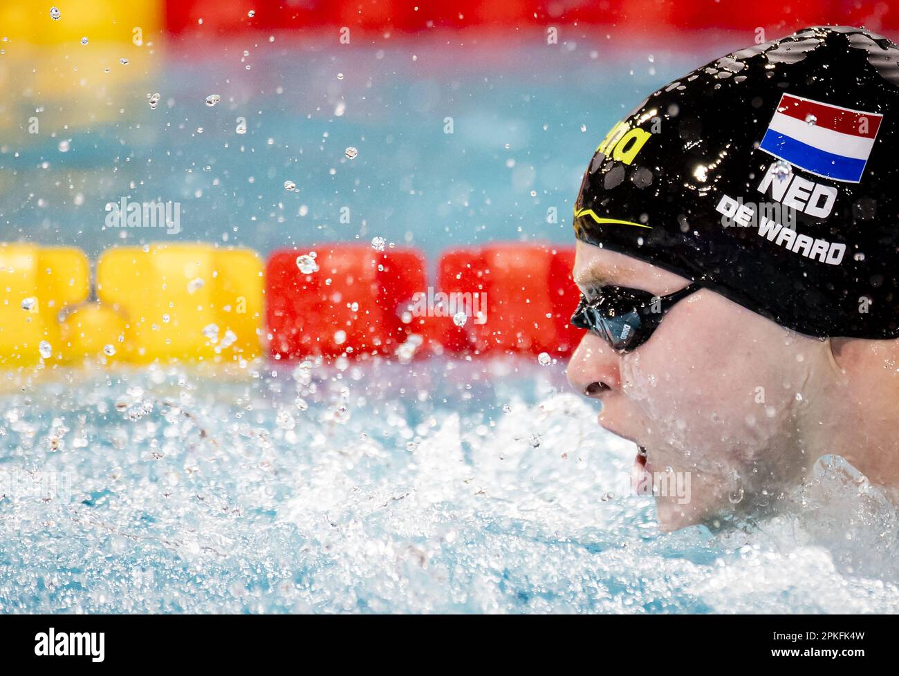 EINDHOVEN Maaike de Waard in action on the 100 meter butterfly during