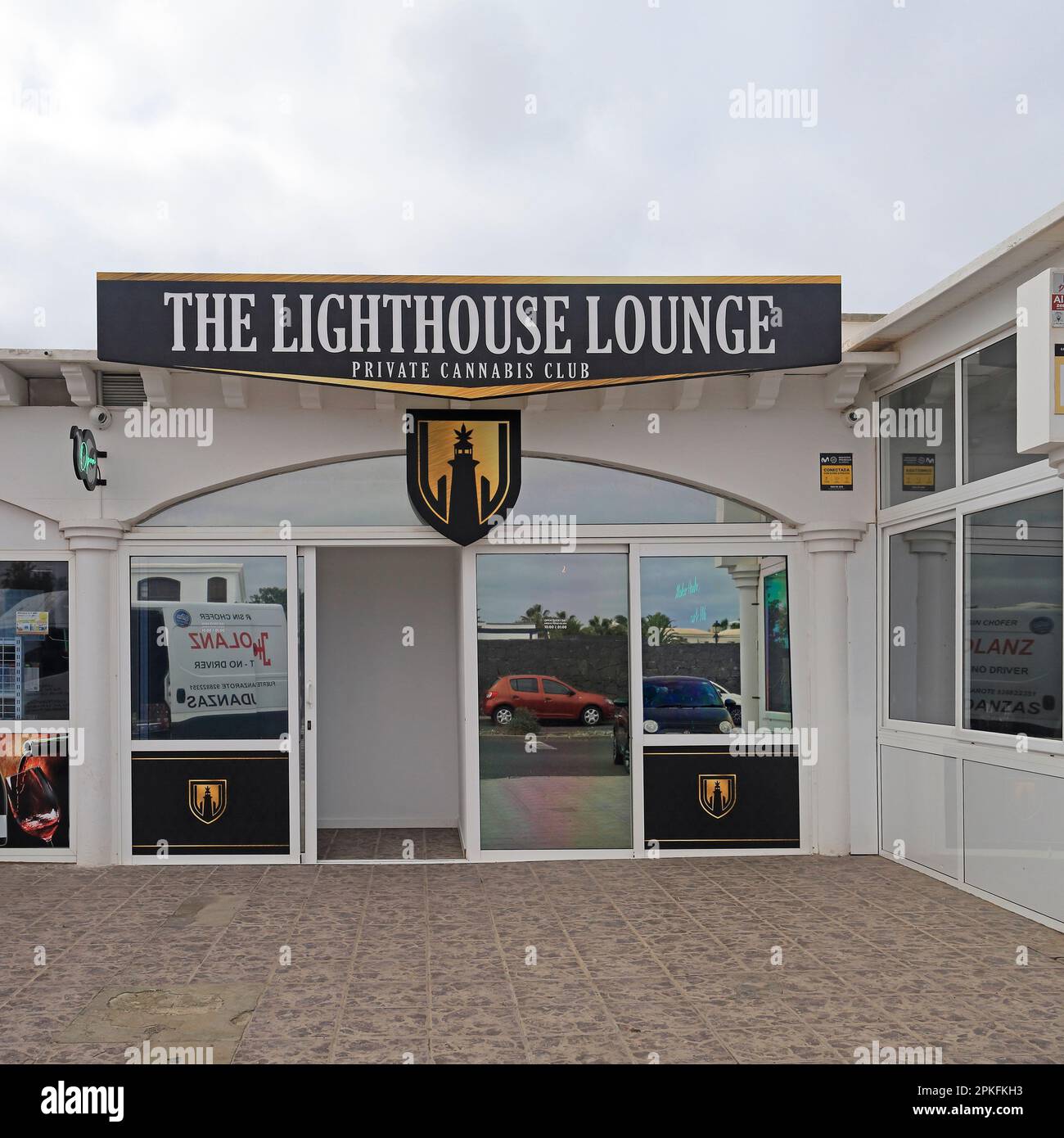 The Lighthouse Lounge, Private Cannabis Club, Lanzarote Taken February / March 2023 Stock Photo