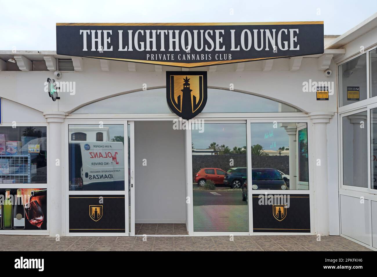 The Lighthouse Lounge, Private Cannabis Club, Lanzarote Taken February / March 2023 Stock Photo