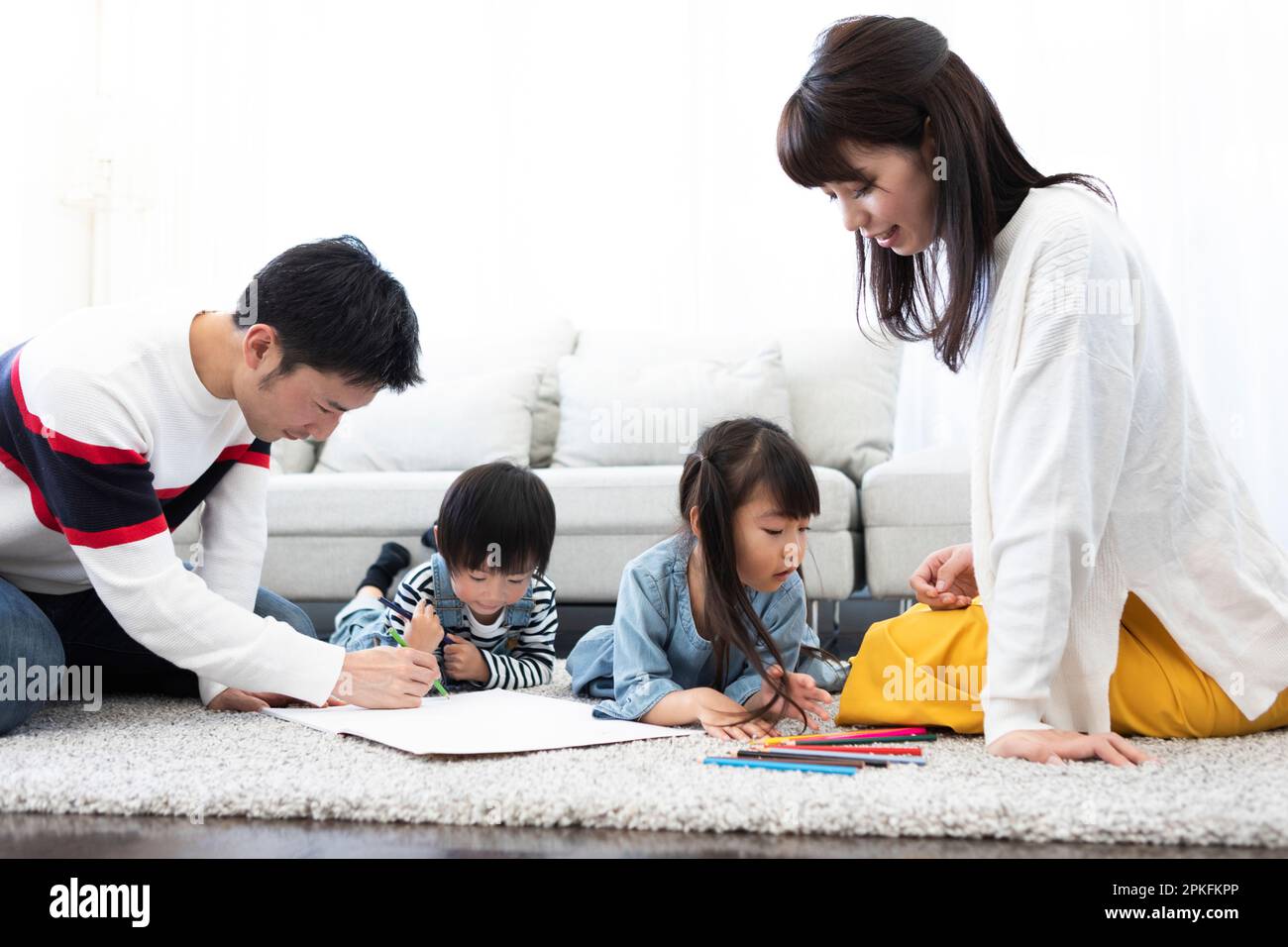 The family circle Stock Photo Alamy