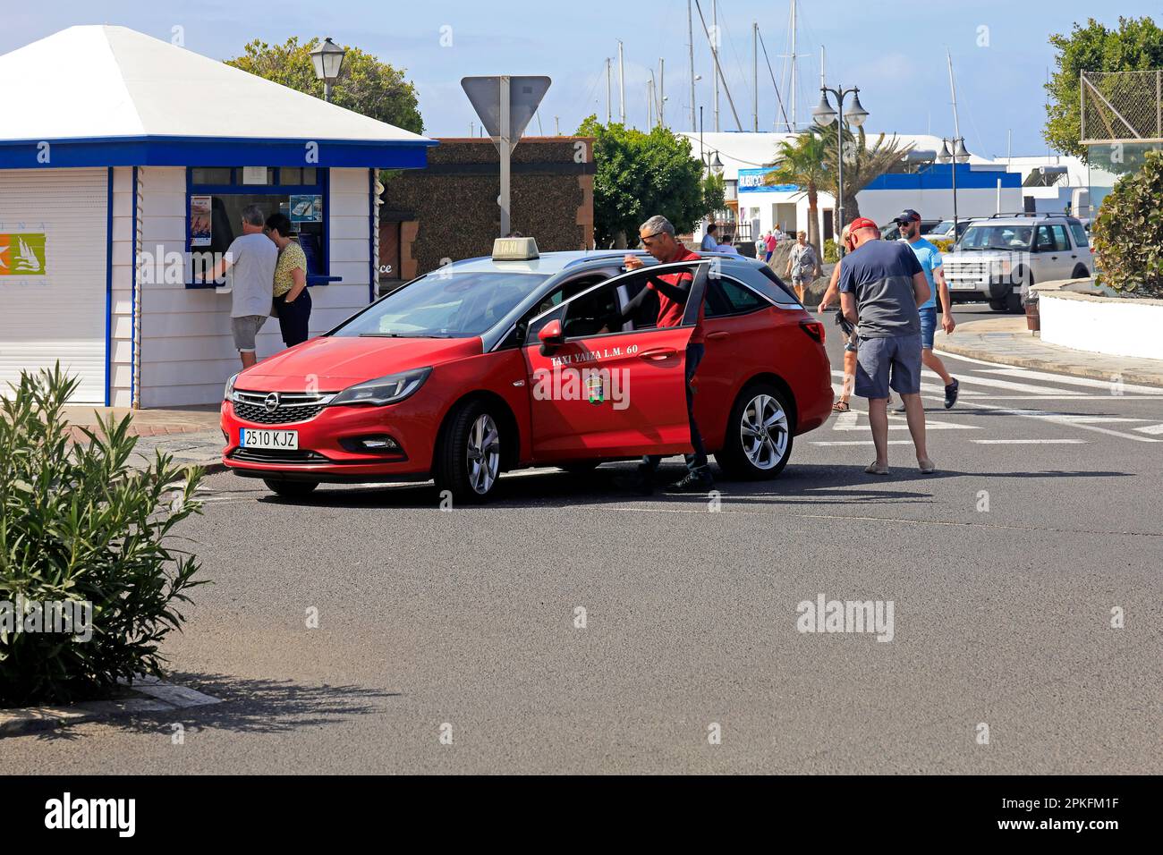 Lanzarote red taxi. Taken February / March 2023 Stock Photo - Alamy