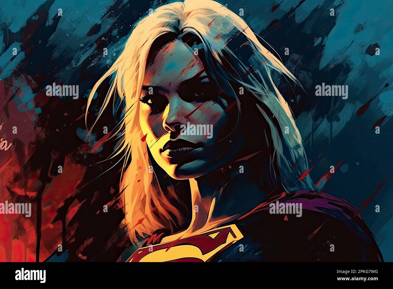 They Made Supergirl Very Angry Stock Photo Alamy