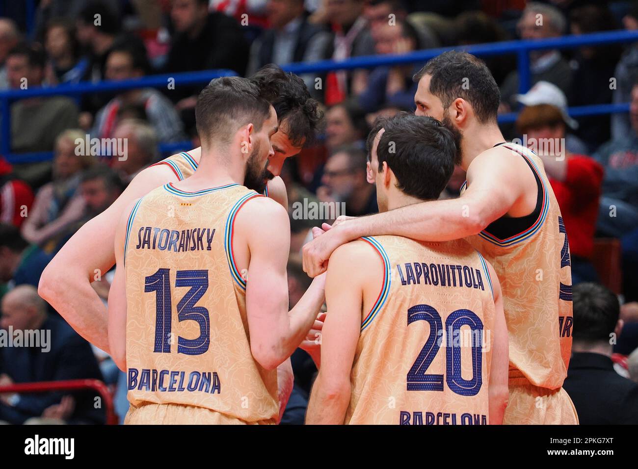 Milan, Italy. 07th Apr, 2023. (FC Barcellona) during EA7 Emporio Armani Milano vs FC Barcelona