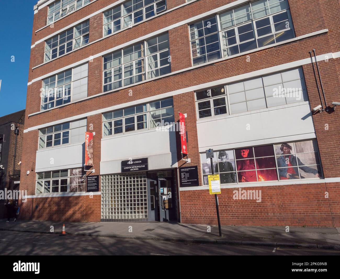 The London Metropolitan Archives City of London offices on Northampton Rd, in central London, UK