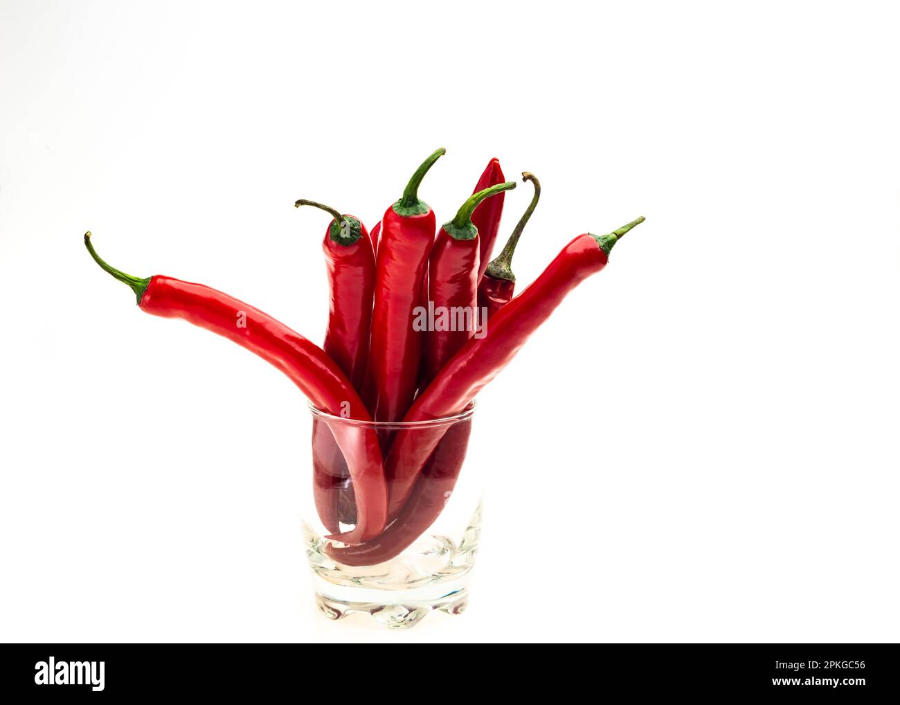 red hot chili pepper isolated on a white background Stock Photo - Alamy