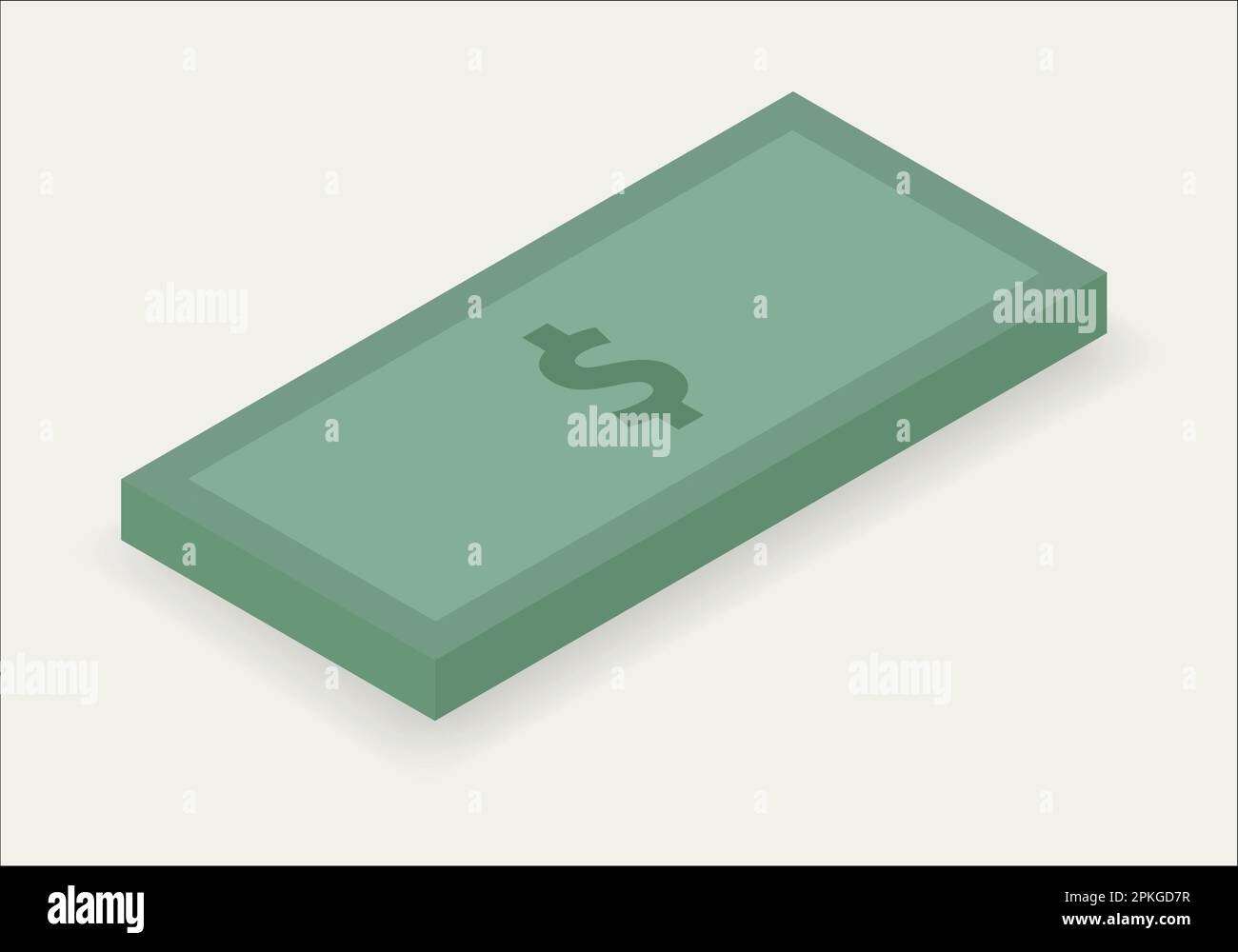 Set Of Money Banknotes. Isometric Design. Vector Illustration Isometric money design. Stock Vector