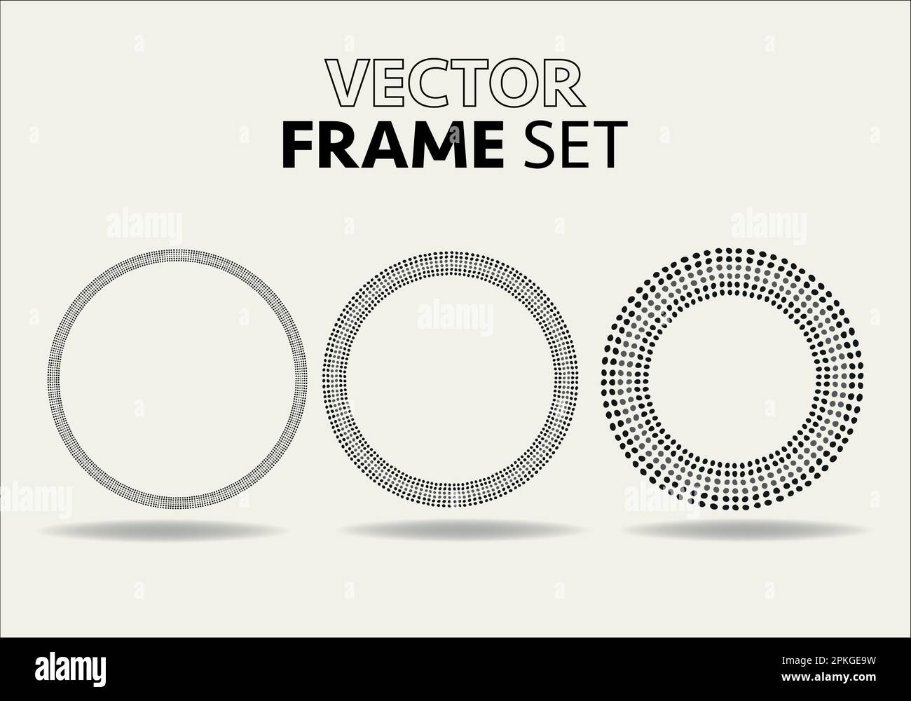Hand drawn circles sketch frame vector set. Rounds scribble line circles. Vector illustrations. Stock Vector