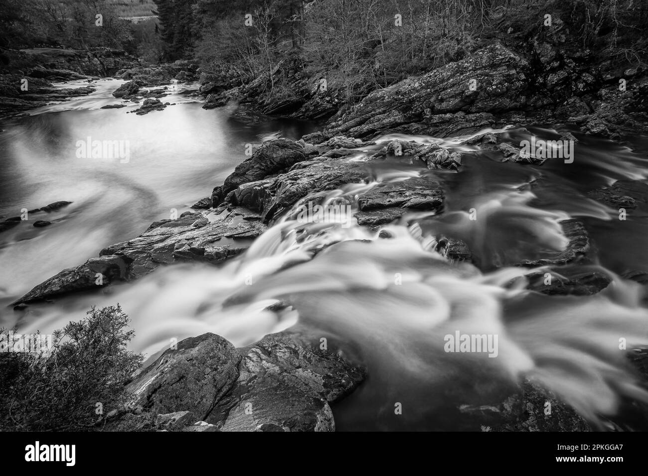 Cassley Waterfalls, Sutherland, Scotland Stock Photo Alamy