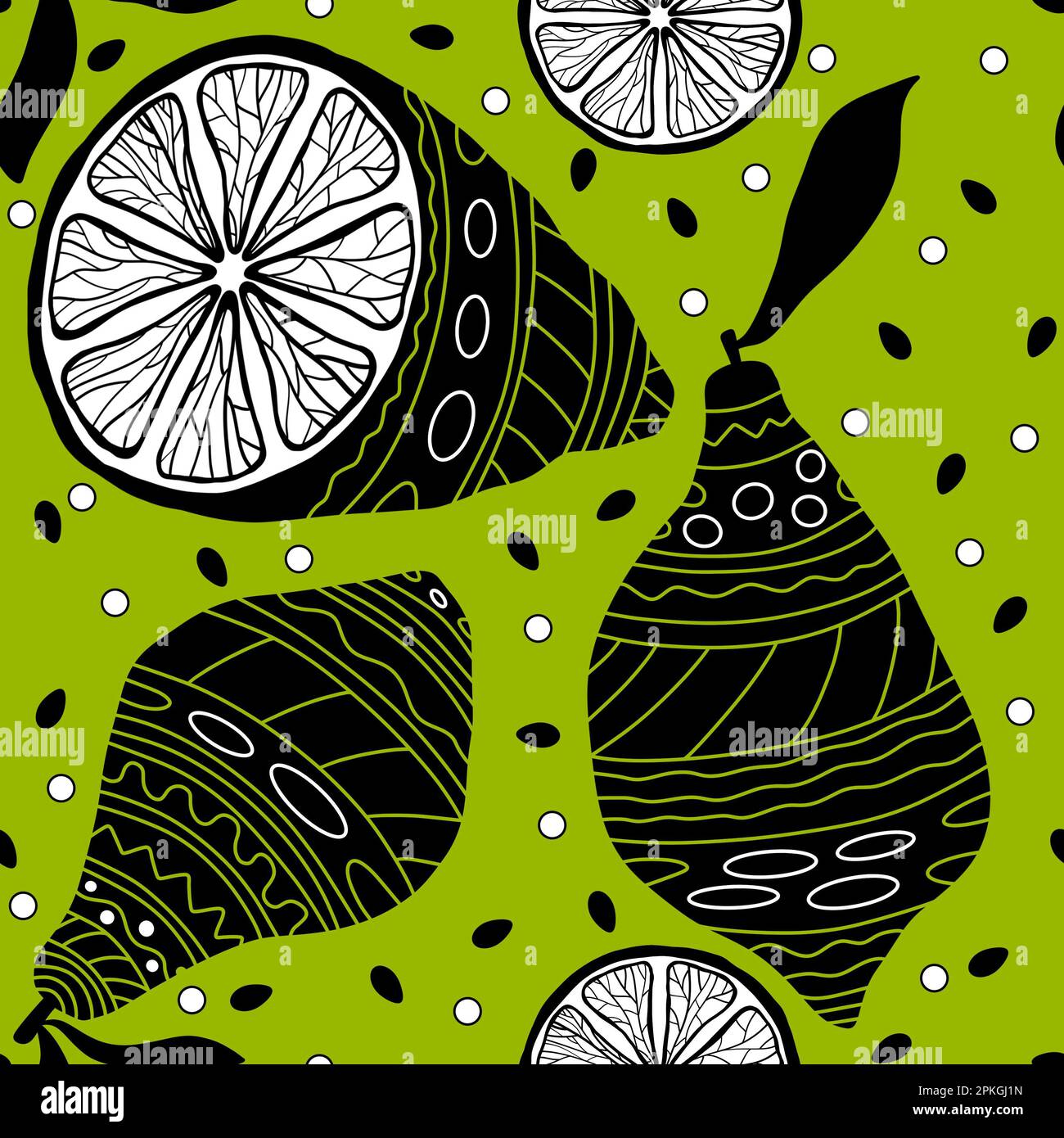 Cartoon summer seamless lemon pattern for wrapping paper and fabrics ...