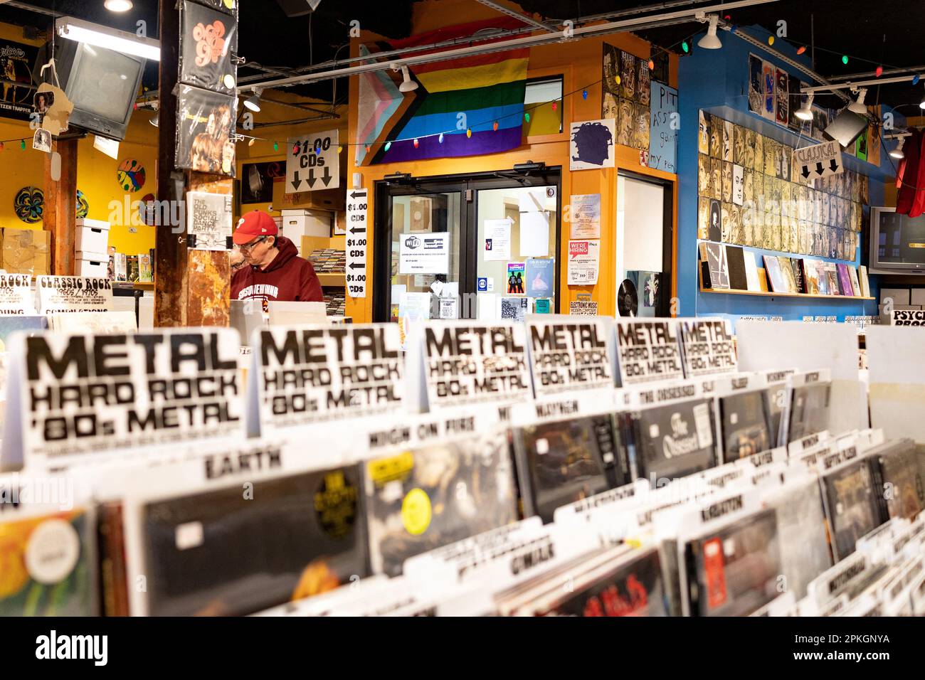 Siren Records shows support for the LGBTQ+ community with a pride flag