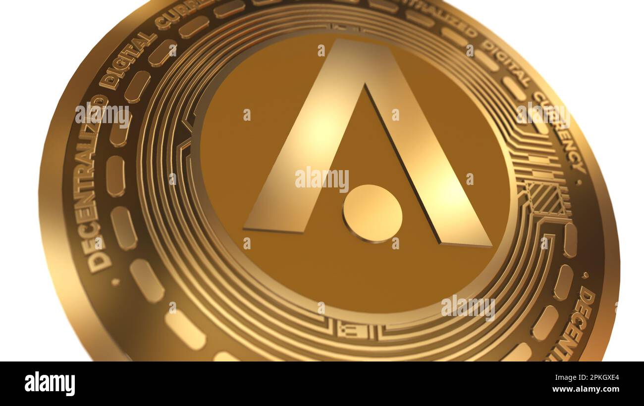 3D Render of Aion Cryptocurrency Sign Isolated on a White Background Stock  Photo - Alamy