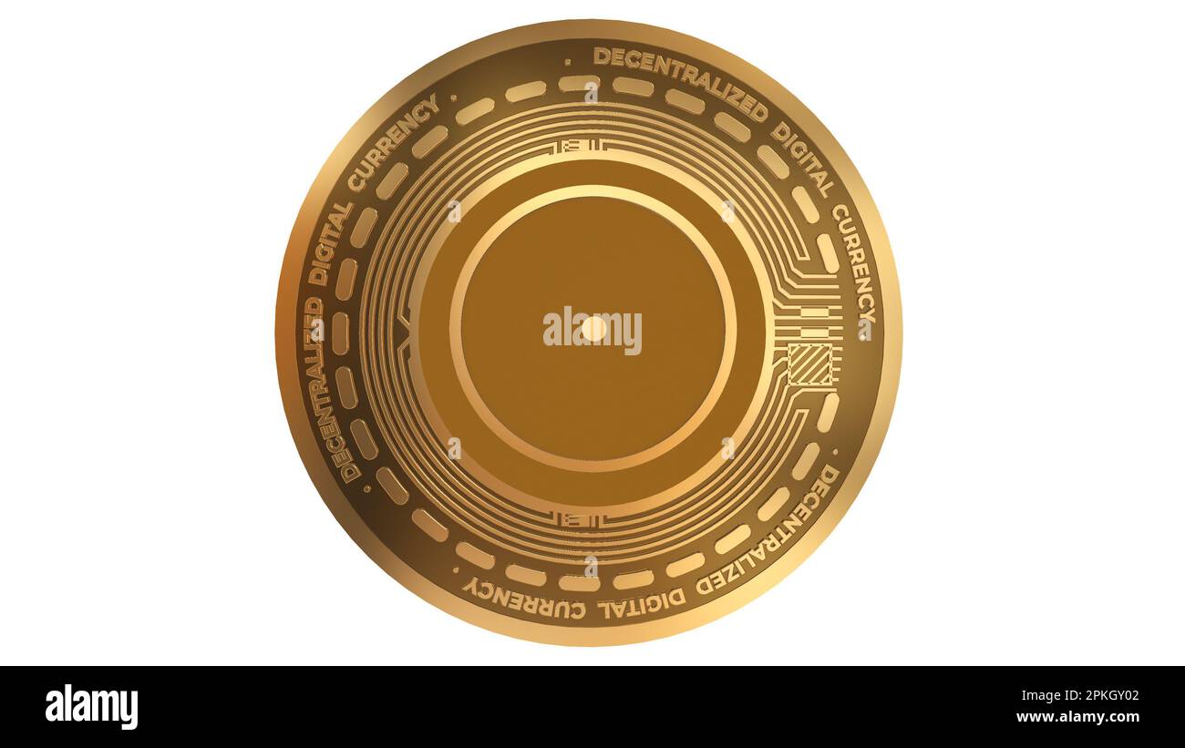 Golden Cryptocurrency of Cindicator Cnd Sign Isolated on a White Background  Stock Photo - Alamy