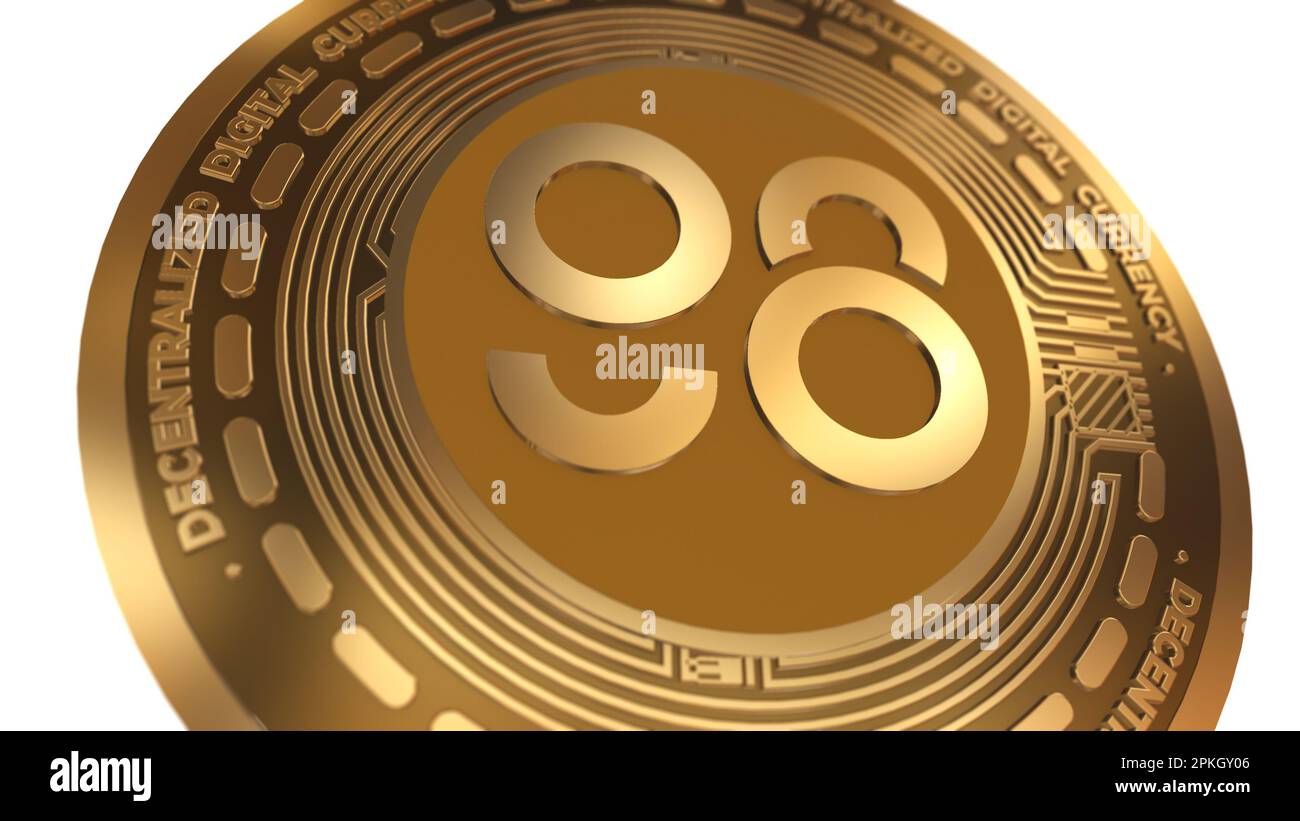 3D Render of Coin98 C98 Cryptocurrency Sign Isolated on a White Background  Stock Photo - Alamy