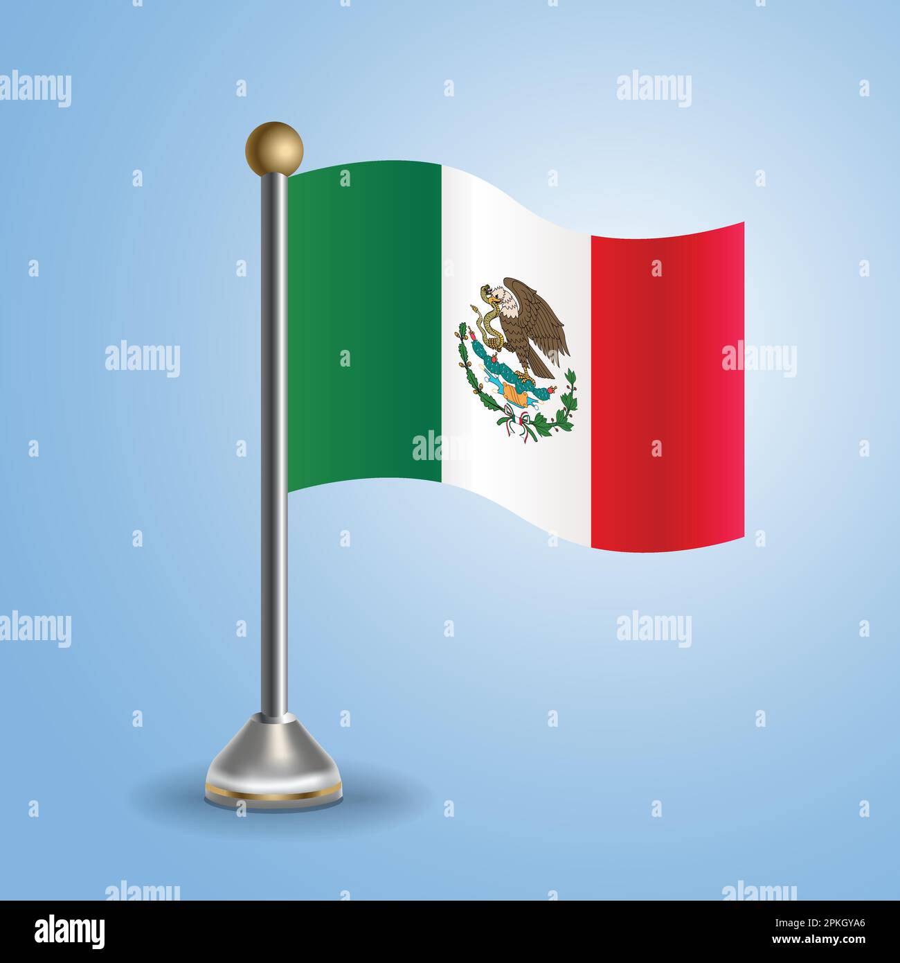 State table flag of Mexico,. National symbol, vector illustration Stock Vector
