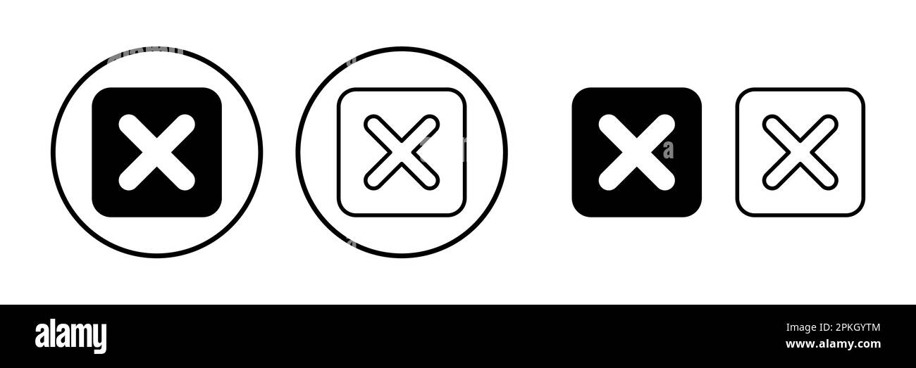 Close vector icon. Delete icon. remove, cancel, exit symbol Stock ...