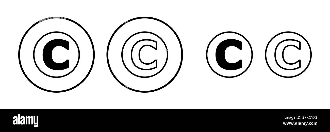 Copyright icon vector. copyright symbol Stock Vector Image & Art Alamy