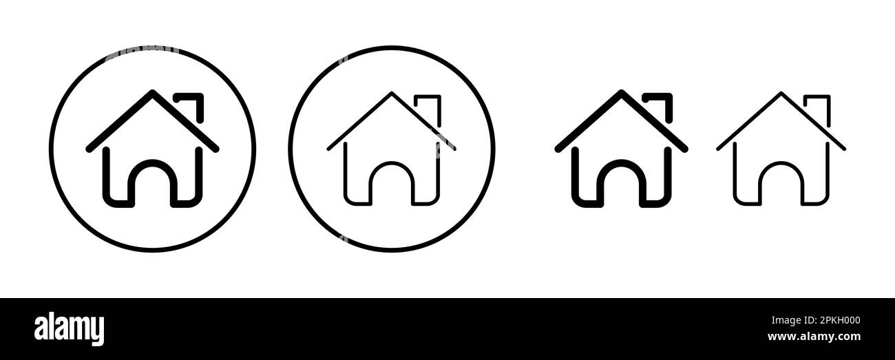 Home icon vector. House vector icon Stock Vector Image & Art - Alamy
